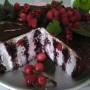 Výborná čokoládová torta bez múky s ovocím (fotorecept)