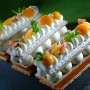 Mille feuille s vanilkovým krémom a marhuľovým želé