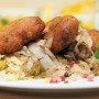 Hubové šišky s kyslou kapustou (fotorecept)