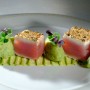 Cuketové carpaccio a wasabi pyré k tuniakovi (fotorecept)