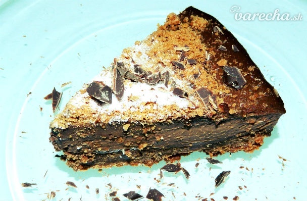 Čokoládový koláč z alobalovej formy (fotorecept)