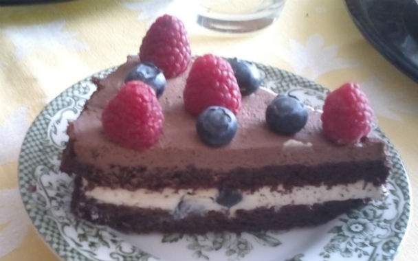 Bezlepková čokoládová torta (fotorecept)