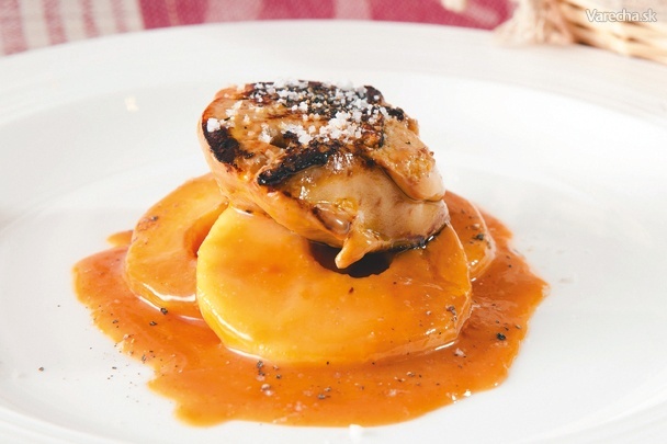 Foie gras de canard na jablkovom ragú