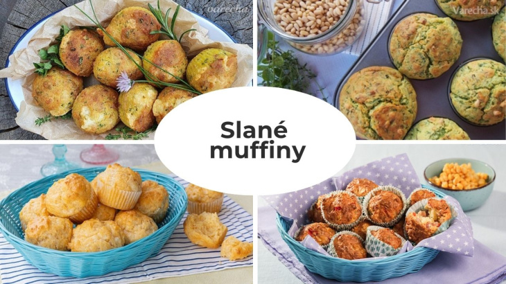 S bryndzou, tuniakom, so šunkou či na spôsob pizze. 9 receptov na slané muffiny