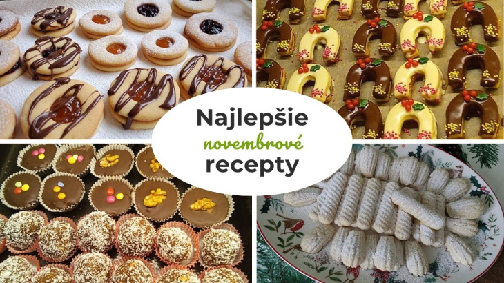 Sladké topky: 15 najlepších novembrových receptov. Tu hľadajte inšpiráciu na vianočné pečenie