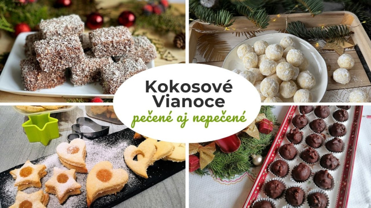 Ježe, rožteky, laskonky či medvedie labky. 13 receptov na vianočné dobroty s kokosom