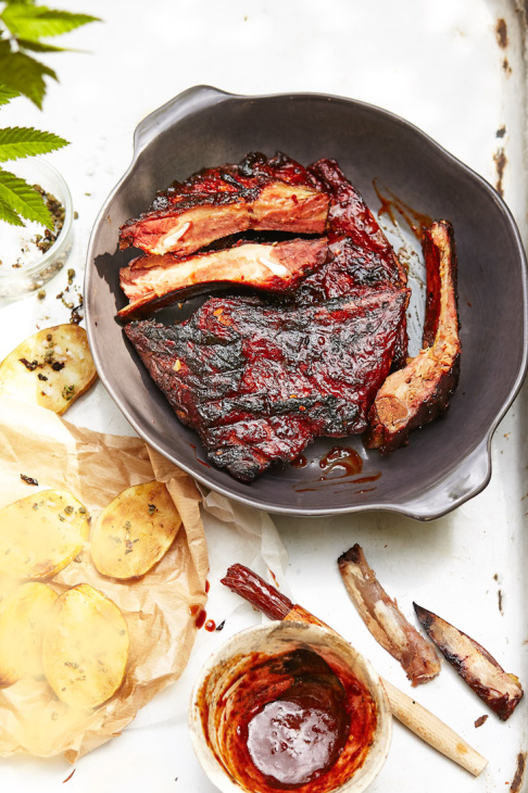 Údené bravčové rebierka s BBQ marinádou