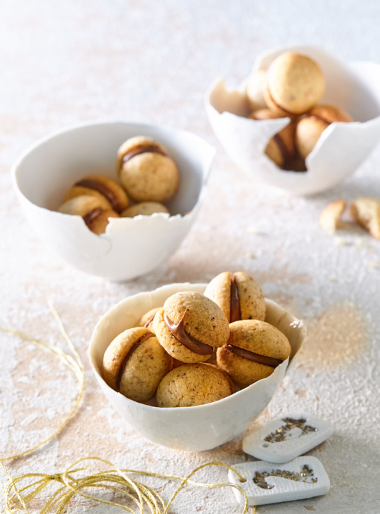 Orieškové bochníčky s krémom