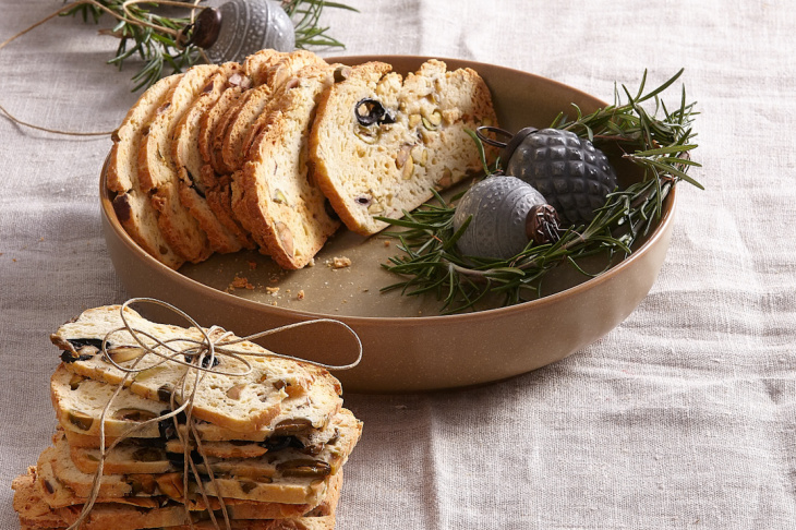 Slané pistáciové biscotti