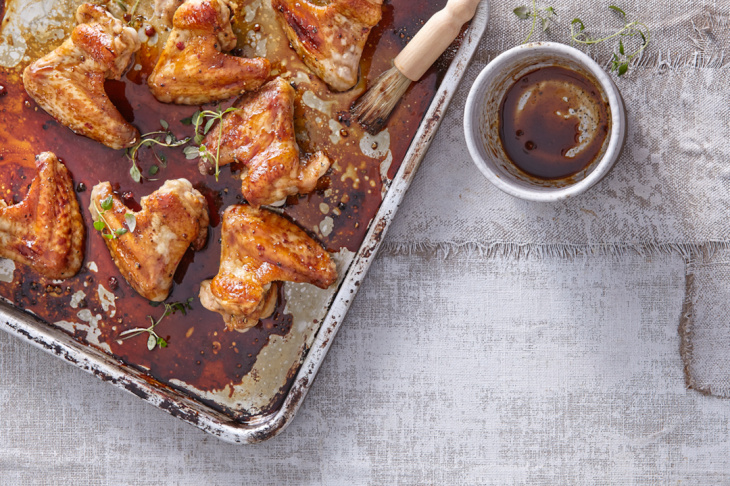 Pečené kuracie krídelká v pikantnej medovej kruste