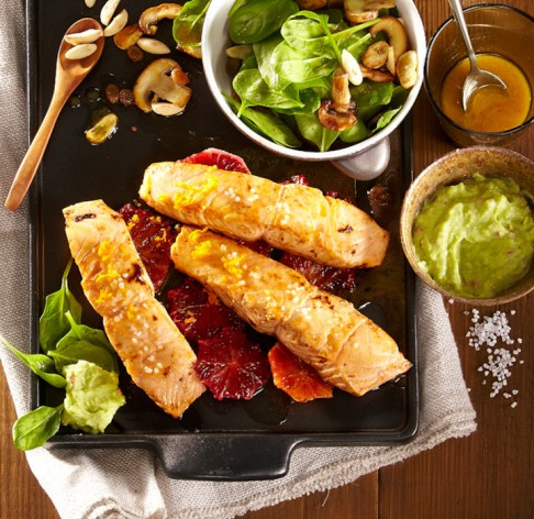 Losos s pomarančovou omáčkou