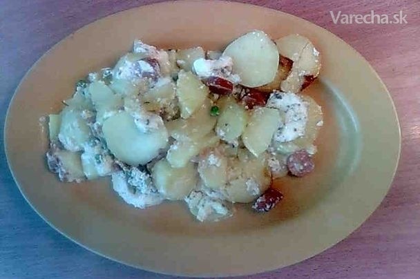 Zapekané vegetariánske zemiaky (fotorecept)