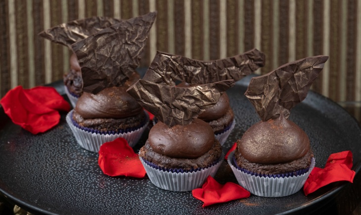 Čokoládové cupcakes s parížskym krémom (fotorecept)