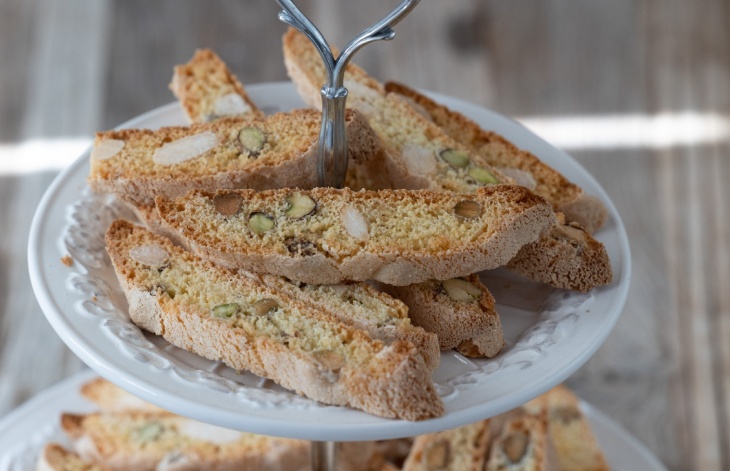 Cantuccini s madľami a pistáciami