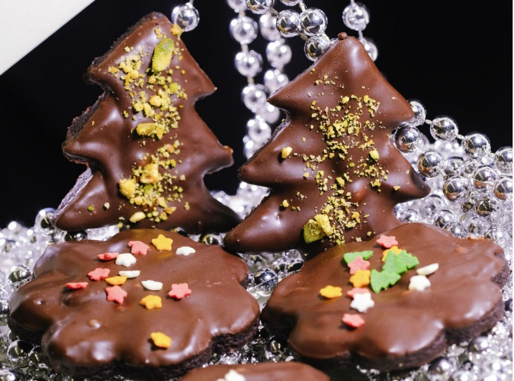 Vianočné čokoládovo-mätové pečivo