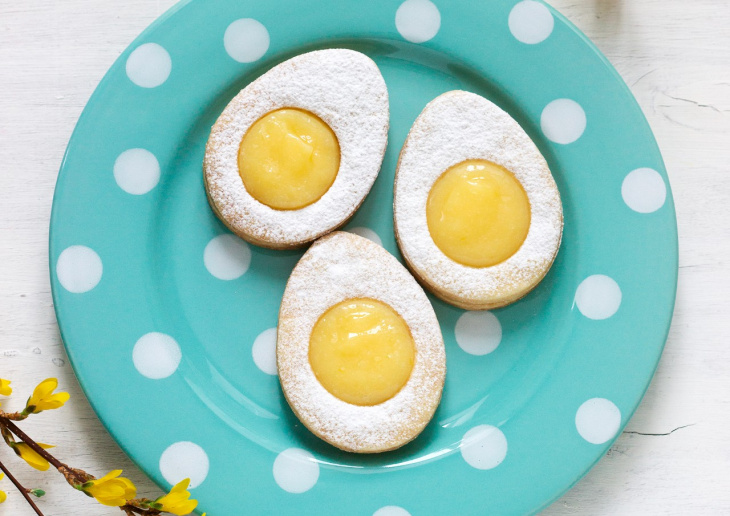 Linecké vajíčka s citrónovým krémom