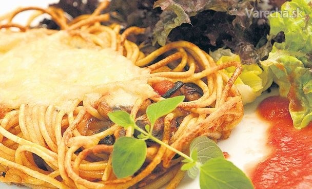 Zapečené špagety cacciatore
