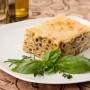 Zapekané cestoviny s hríbikmi a bazalkou