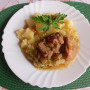 Moravský vrabec s dusenou novou hlávkovou kapustou (fotorecept)