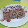 Cestoviny zapekané s lekvárom a orechami (fotorecept)