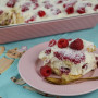 Kokosové tiramisu s malinami (videorecept)