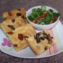 Hríbová a rajčinová focaccia (fotorecept)