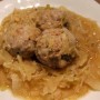Mäsové guľky s kyslou kapustou varené v tlakovom hrnci (fotorecept)