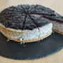 Makový cheesecake s čučoriedkovým džemom