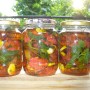 Sušené paradajky s bazalkou a cesnakom v olivovom oleji - sterilizované (fotorecept)