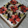 Ovocná torta s čokoládovou a mascarpone plnkou (fotorecept)