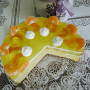Torta s tvarohovým krémom a mandarínkami (fotorecept)