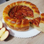 Kysnutý koláč s karamelizovanou jablkovou náplňou (fotorecept)