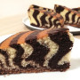 Zebra koláč (fotorecept)