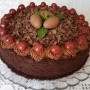 Veľkonočná čokoládovo-višňová torta (fotorecept)
