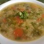 Hráškovo-mrkvová polievka s mrveničkou (fotorecept)