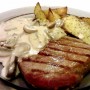 Hovädzí steak so šampiňónovou omáčkou (fotorecept)
