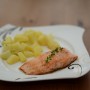 Losos na masle so zemiakmi (fotorecept)