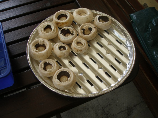 Grilované šampiňóny s nivou - obrázok 1