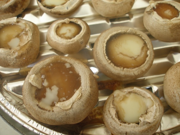 Grilované šampiňóny s nivou - obrázok 4