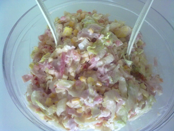 Pestrý zeleninový šalát s údenou morčacou šunkou (fotorecept) - obrázok 7