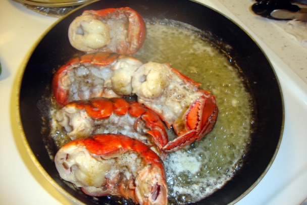 Chvost morského raka (lobster tail) s romain šalátom (fotorecept) - obrázok 2