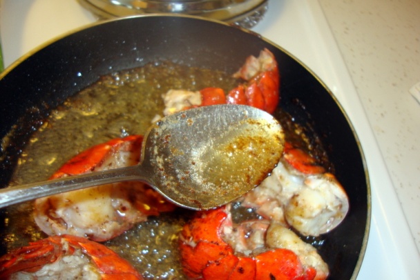 Chvost morského raka (lobster tail) s romain šalátom (fotorecept) - obrázok 3