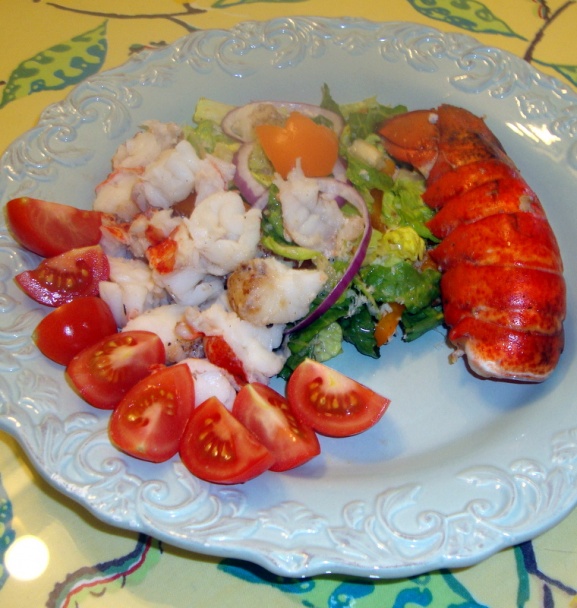 Chvost morského raka (lobster tail) s romain šalátom (fotorecept) - obrázok 5