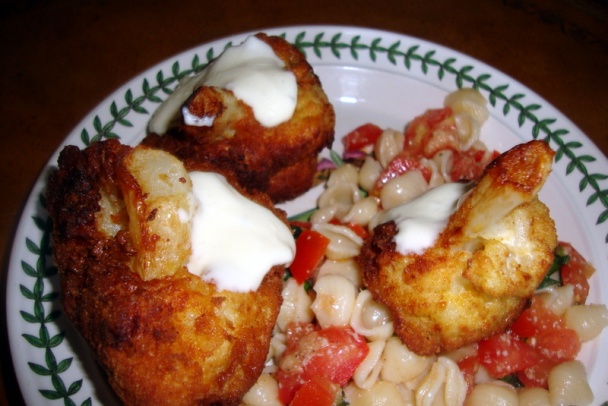 Letný paradajkový šalát s mušličkami a vyprážaným karfiolom (fotorecept) - obrázok 7