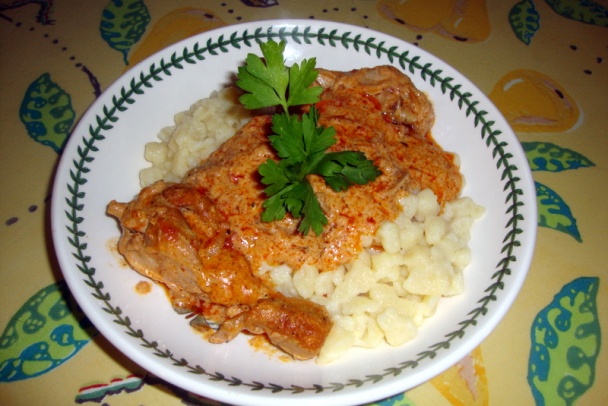 Kurací paprikáš so šampiňónmi (fotorecept) - obrázok 12