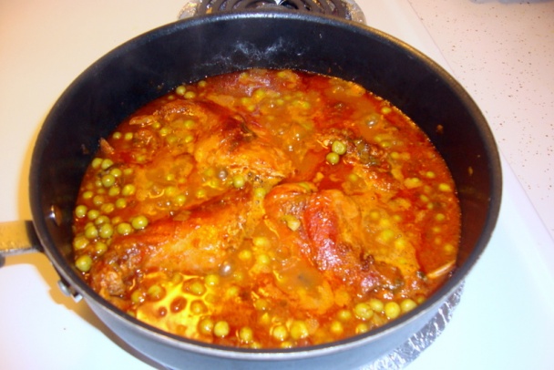 Zajačí perkelt s hráškom - obrázok 4