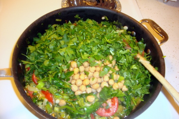 Teplý šalát s cícerom (fotorecept) - obrázok 6