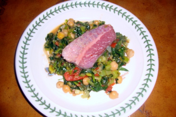 Teplý šalát s cícerom (fotorecept) - obrázok 8