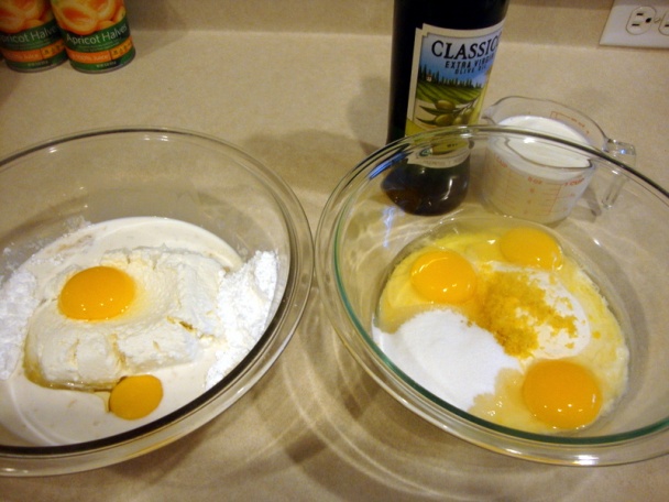 Krehký koláč s tvarohom a marhuľami (fotorecept) - obrázok 2