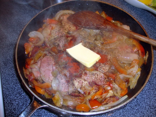 Kuracia pečeň restovaná s paprikou (fotorecept) - obrázok 9